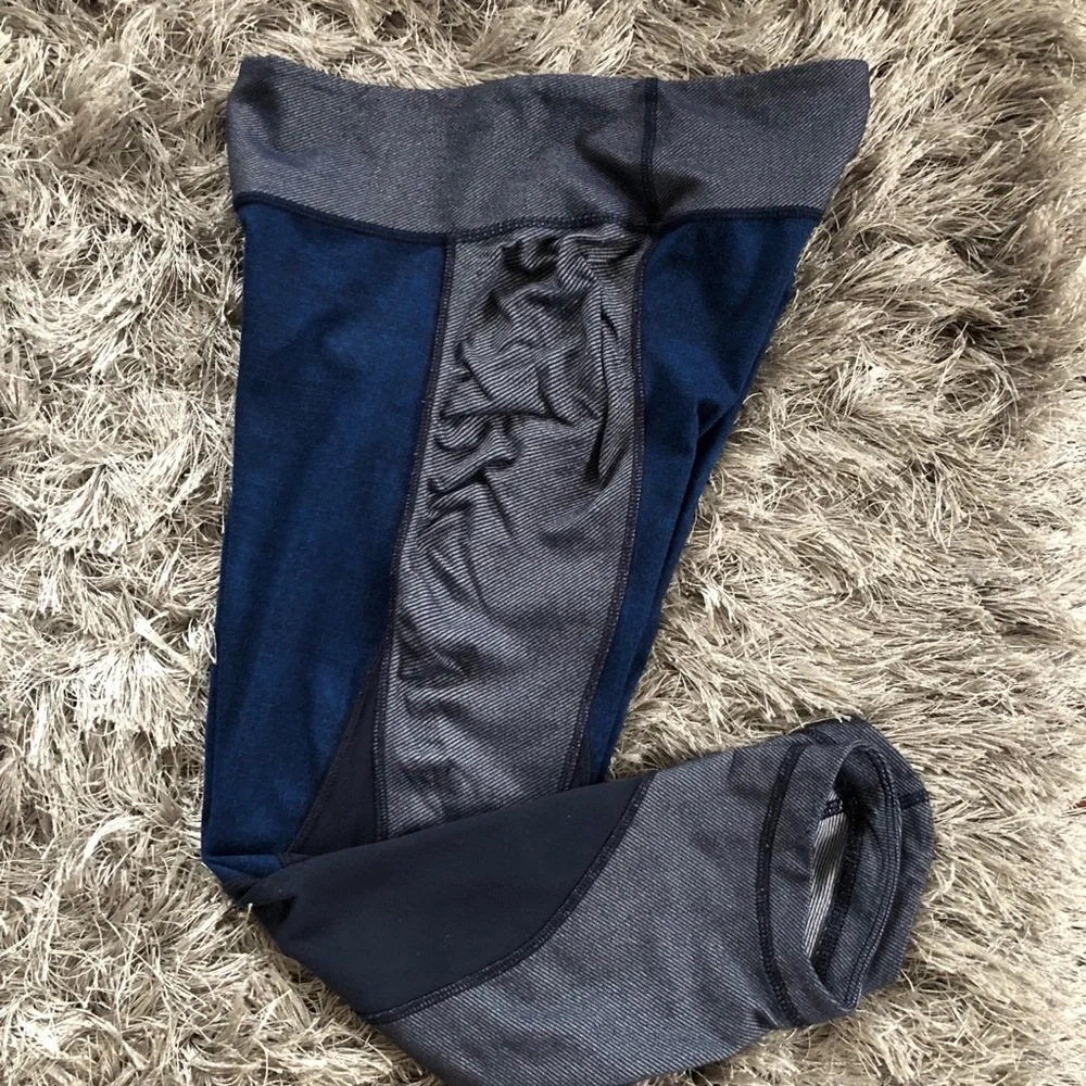 Lululemon Wunder Under Crop*Sashiko